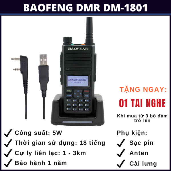 bộ đàm baofeng dmr dm-1801 bắc giang bo-dam-baofeng-dmr-dm-1801-bac-giang