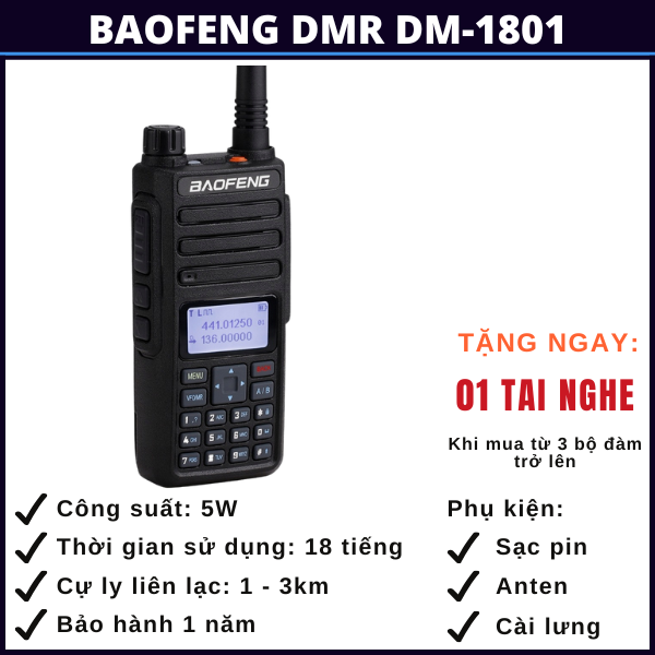 bộ đàm baofeng dmr dm-1801 hà nội bo-dam-baofeng-dmr-dm-1801-ha-noi