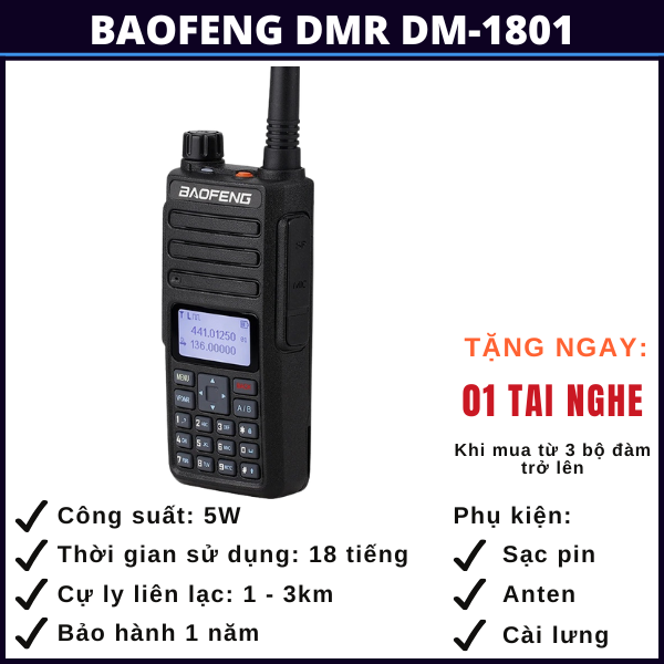 bộ đàm baofeng dmr dm-1801 hồ chí minh bo-dam-baofeng-dmr-dm-1801-ho-chi-minh